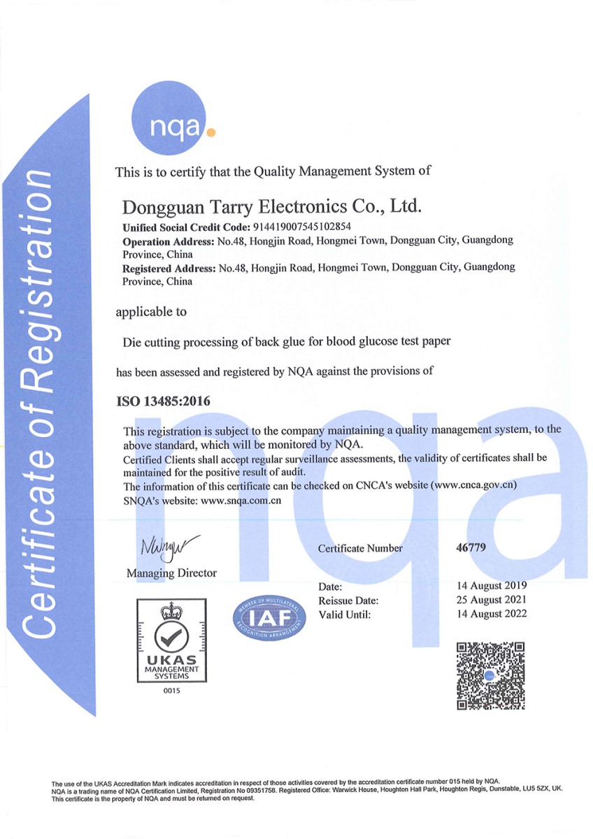 ISO13485 2016體系認證（英）